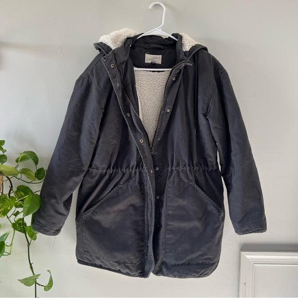 Universal Thread Jackets & Blazers - Universal Thread Women’s Black Hooded Jacket with Sherpa Lining